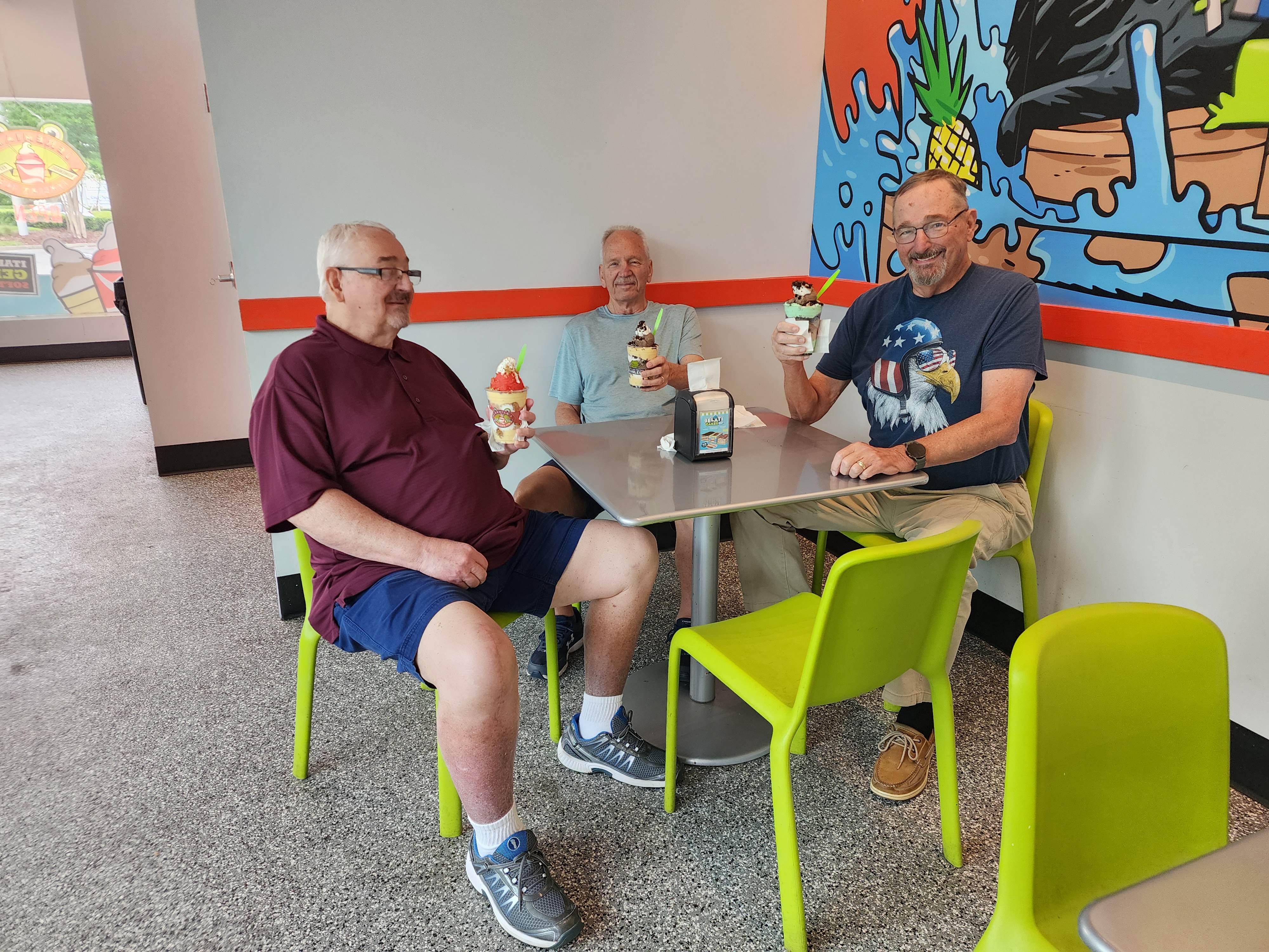 Sam, Bob, and Jim at Jerimiah's in Jacksonville, FL